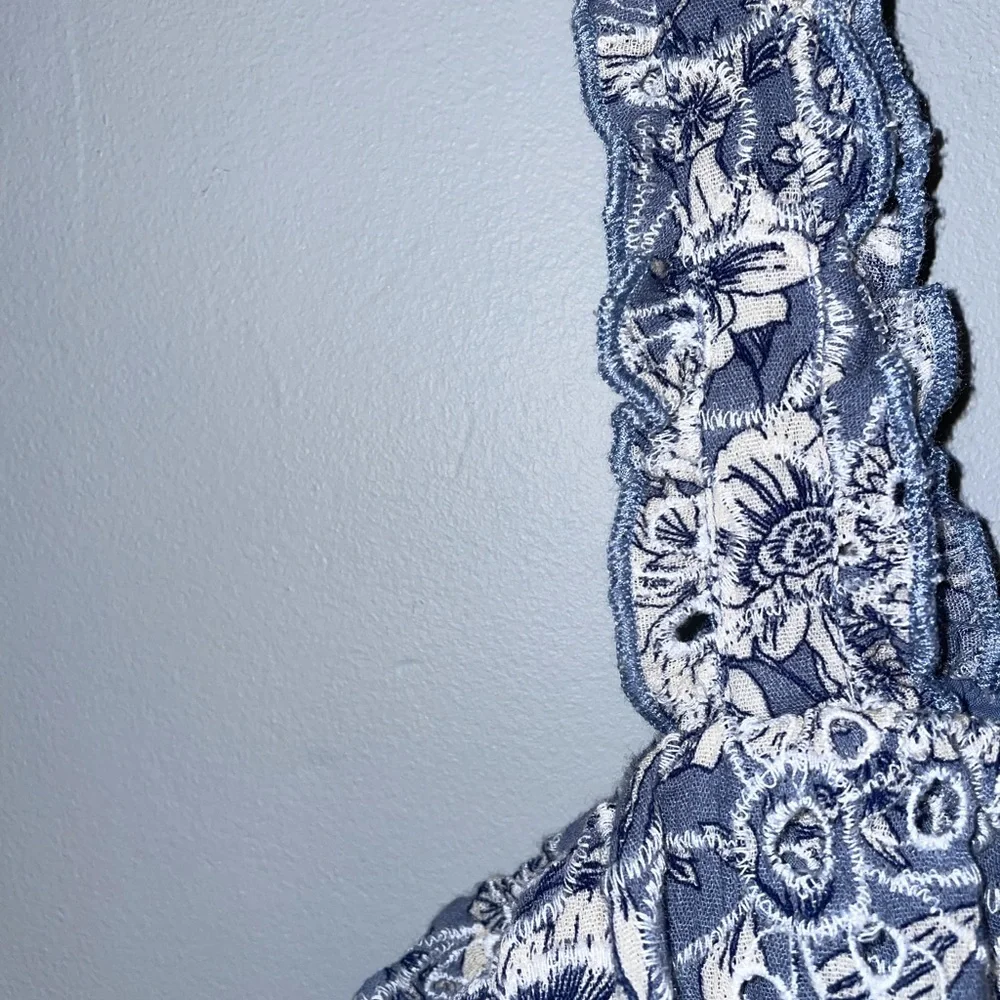NWOT Floral Ruffle Tank Top - Picture 4 of 6